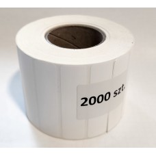 Etykiety samoprzylepne foliowe 60x15, białe, PP, 2000 szt.