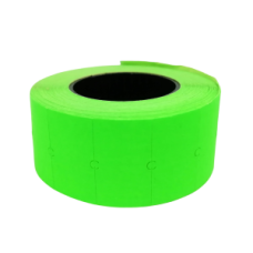 Rolka metek prosta zielona 22 x 12 mm