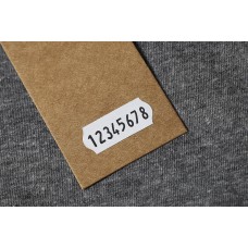 Rolka metek fala biała 26 x 12 mm