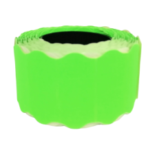Rolka metek fala zielona 26 x 12 mm